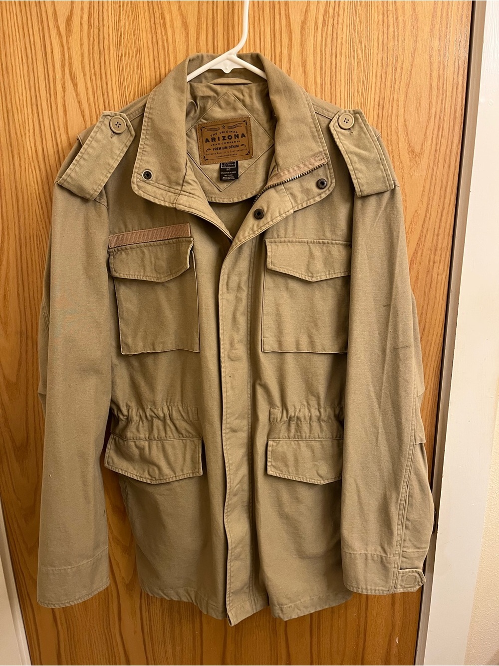 Arizona Jean Company Men's Tan Military Field Jacket